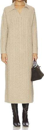 Line & Dot Emila Maxi Dress In Beige