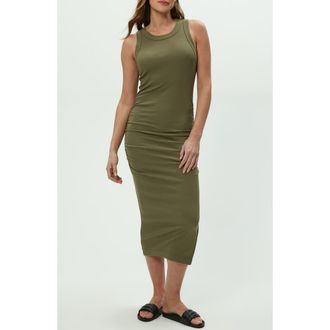 Michael Stars Wren Side Slit Sleeveless Body-Con Midi Dress in Caper at Nordstrom, Size X-Small Regular