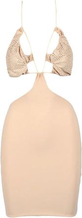 Amazu&igrave;n Fitted Mini Dress with Unique Cut-Out Design