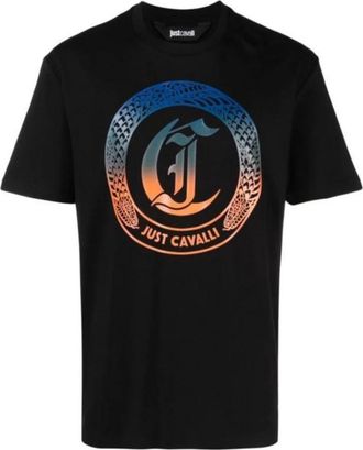 Just Cavalli Stijlvolle T-shirts en Polos - Heren - T-shirts - Zwart - XS - Tops