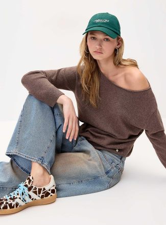 Twik Womens Ultra-soft boat-collar sweater