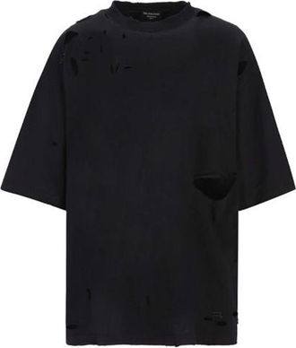 Balenciaga Destroyed T-Shirt Black 661715TKV601000