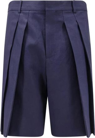 Loewe Shorts - Heren - Korte Broeken - Blauw - S - Katoen - Korte Broeken