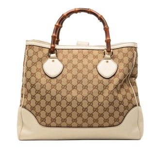 Gucci Pre-owned Gucci GG Canvas Bamboo Diana Tote Ladies V4LTFYHMLMQH4ECH