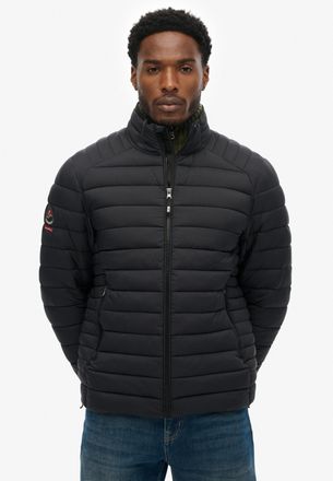 Superdry Steppjacke SUPERDRY FUJI LITE PADDED JACKET, Herren, Gr. XXL, schwarz, Web, Obermaterial: 100% Nylon, unifarben, regular fit normal, Jacken Steppjacke
