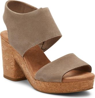 Toms Majorca Platform Sandal in Dune at Nordstrom Rack, Size 5.5