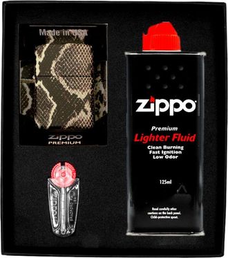 OEM Juego De Regalo De Encendedor Zippo Snake Skin N.&deg; 1