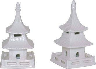 Port 68 Set Of 2 Pagoda Short Objects