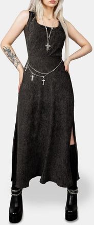 Disturbia Thekla Dress With Charm Belt in Grey at Nordstrom, Size 12