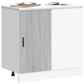 Berkfield Home Sink Base Cabinet Grey Sonoma Engineered Wood