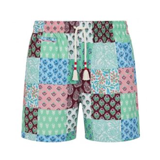 MC2 Saint Barth Beachwear, male, Multicolor, Size: 2XL Caprese Swim Shorts