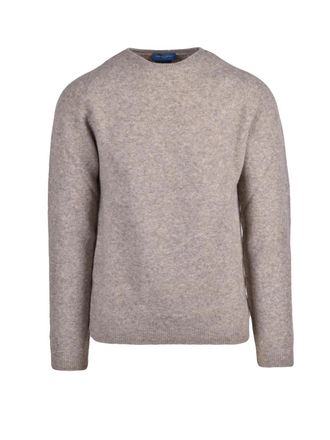 Daniele Fiesoli Crewneck Pullover In Soft Blend Of Extrafine Merino Wool And Polyamide