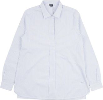 Fay Regular gestreept katoenen overhemd - Dames - Overhemden - Blauw - S - Katoen - Overhemden