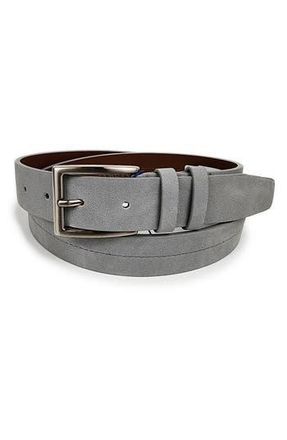 Vince Camuto Center Stitch Leather Belt in Light Grey at Nordstrom Rack, Size 40