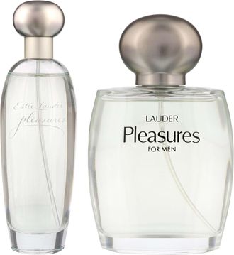 Est&eacute;e Lauder Unisex Est&eacute;e Pleasures Duo - Eau de Parfum 100ml & for Men Eau de Cologne - Black - One Size