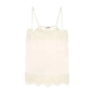 Oltre Tops, Dames, Wit, XL, Katoen, Top Lingerie