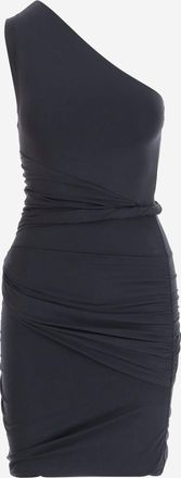 Patou Stretch Cotton One-shoulder Dress