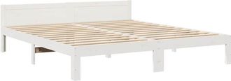 vidaXL Vidaxl - Estructura De Cama Sin Colch&oacute;n Madera Maciza De Pino 160x200 Cm