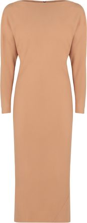 Alberta Ferretti Elegant Long Dress In Soft Fabric