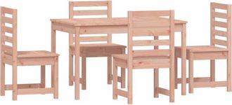 vidaXL Juego De Comedor Para Jard&iacute;n 5 Pzas Madera Maciza Douglas Vidaxl