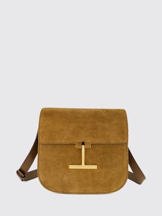 Tom Ford Mini borsa a tracolla Tara in pelle scamosciata con logo