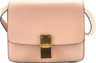 Celine Classic Box Bag Grainy Leather Small crossbody bag - Beige