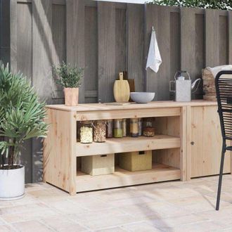 vidaXL Gabinete De Cocina Con Estante Marr&oacute;n 106 X 55 X 64 Cm Vidaxl