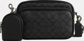 Coach Mens Finlay Crossbody Bag In Signature Canvas - Charcoal - One Size