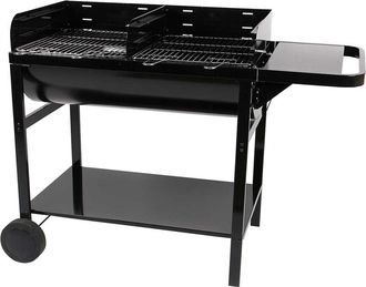 HOME MAISON Barbacoa de carb&oacute;n y le&ntilde;a 2 parillas