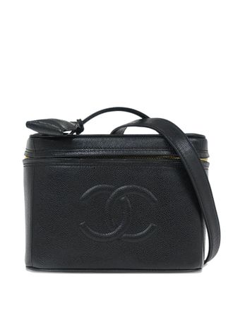 Chanel 1997 Vanity Case leren shopper met CC-logo - Zwart