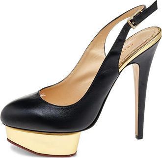 Charlotte Olympia pre-owned 150mm Dolly pumps - Black