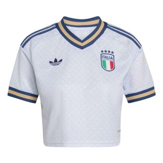 adidas (WMNS) adidas Italy 26 Away Cropped Jersey Asia Sizing Aeroblue KE8082