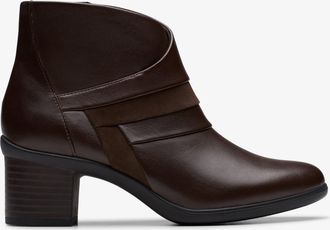 Clarks Shaya Sky Dark Brown Leather