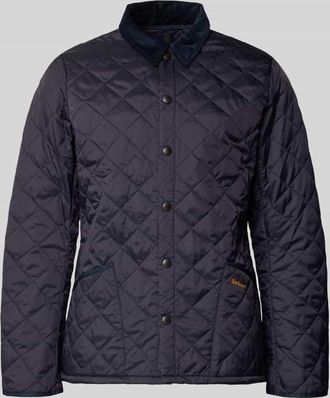 Barbour Steppjacke mit Umlegekragen in Marine, Gr&ouml;&szlig;e XXL