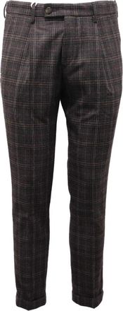 Michael Coal Carefully Wool Cashmere Brown Striped Broeken - Heren - Chinos - Bruin - W32 - Wol - Broeken