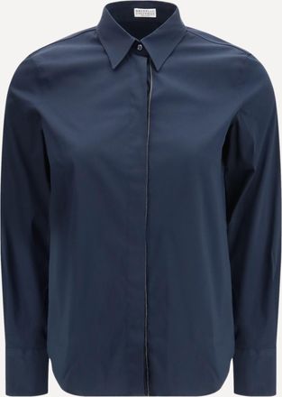 Brunello Cucinelli Camicia con monili Woman L
