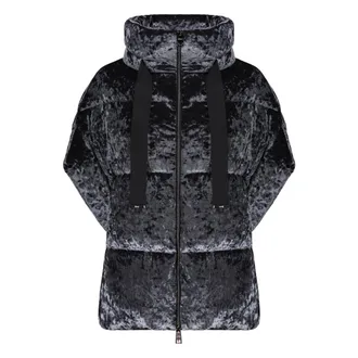 Herno Padded Vest with High Collar - female - Herno - Down Jackets - Blue - M - Jackets