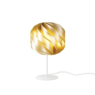 Linea Zero Linea Zero - L&aacute;mpara De Mesa Base Y V&aacute;stago Oro Nuevo En Metal Cm. 25x44h