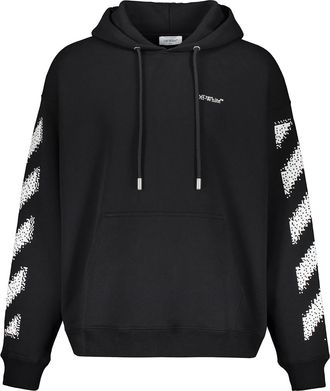 Off-white Black Hoodie With Pocket