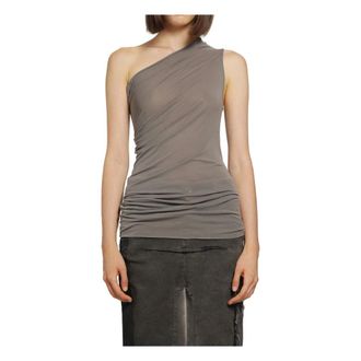 Rick Owens Dames, Tops, Grijs, Maat: S Zijde