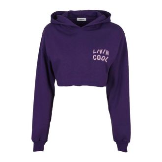 Livincool Felpe col cappuccio - - Sweatshirts & Hoodies - Donna - Viola - S