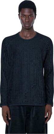 Yohji Yamamoto Tops, Heren, Zwart, L, Long Sleeve Tops