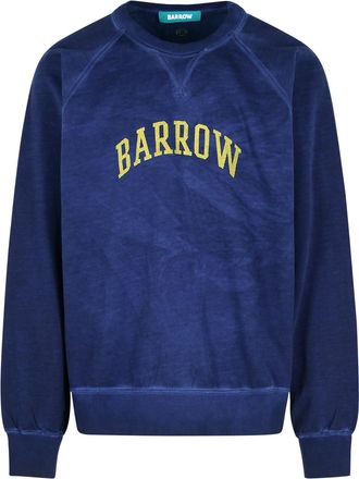 Barrow Navy Cotton Sweatshirt