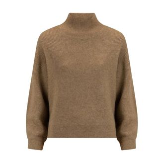 Knit-ted Cechi Pullover - Dames - Truien - Bruin - Maat: M