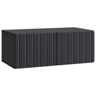 vidaXL Mueble Para Tv De Pared Negro 78,5 X 41 X 30 Cm Vidaxl
