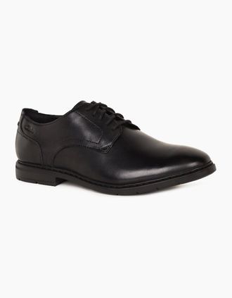 Clarks Mens Banbury Derby Mens Formal Shoes - Black - Size: 10.5