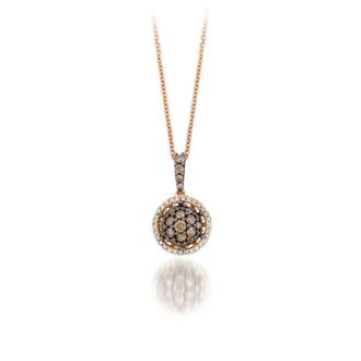 Le Vian Ladies Chocolate Diamonds Fashion Pendant in 14k Strawberry Gold