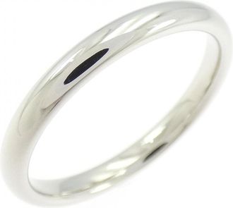 Chanel Platinum Platinum 950 Band Ring (Pre-Owned)