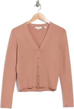 Vince Slim Button Front Wool Bend Cardigan in Blush Cream at Nordstrom Rack, Size X-Small