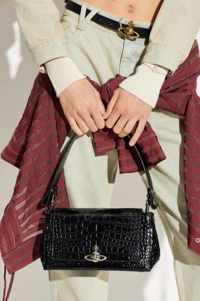 Vivienne Westwood Hazel Medium Shoulder Bag, Womens, Black